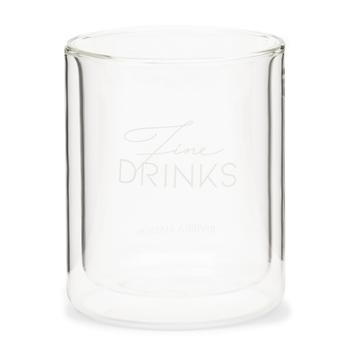 Riviera Maison Dobbeltvegget Glass Fine Drinks_H10cm (443-492170)
