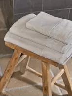 Halvor Bakke Clifton Håndkle bomull-viskose beige