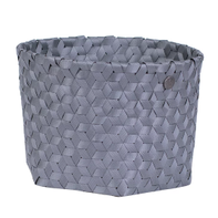 Handed By Kurv Dark-Grey Rund H20cm