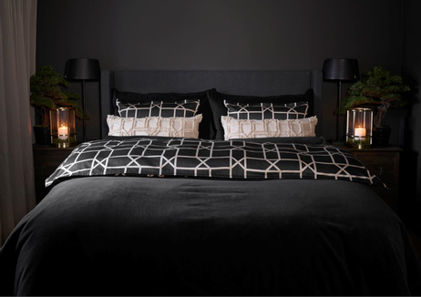 Halvor Bakke Wellington Sengeteppe Sort 160x280cm (479-114243)