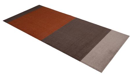 Tica Copenhagen Gulvmatte Stripes Terracotta-Brun 90x200