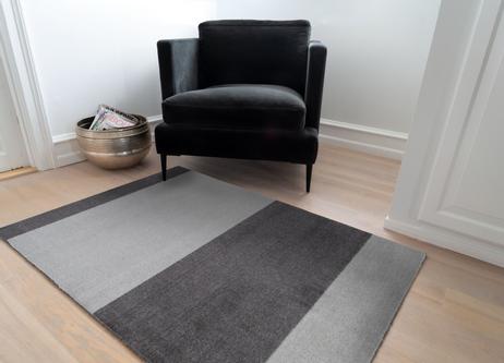 Tica Copenhagen Gulvmatte Stripes Grå-LysGrå 90x130 (424-101210)