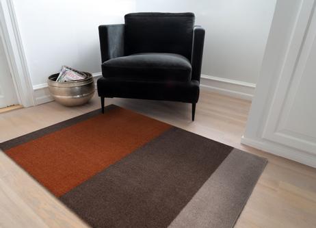 Tica Copenhagen Gulvmatte Stripes Terracotta-Brun 90x130 (424-101203)