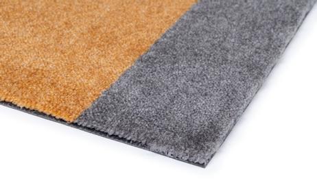 Tica Copenhagen Gulvmatte Stripes Dijon-Grå 90x130 (424-101204)