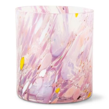 Magnor Glassverk Swirl Drikkeglass-Lykt Rosa 90mm (655-201650)