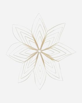 House Doctor Ornament Oulling Hvit Ø25cm