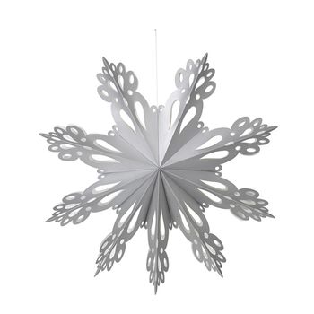 Broste Copenhagen Julestjerne Snowflake Sølv 76cm