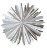 dbkd Julestjerne Paper Flake Hvit 40cm (402-MO77000111XL)