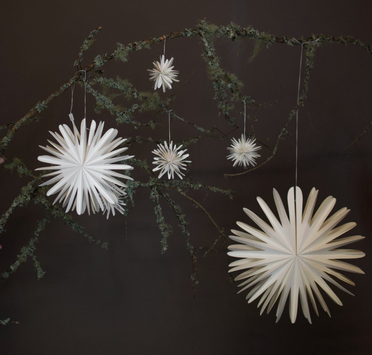 dbkd Julestjerne Paper Flake Hvit 40cm (402-MO77000111XL)