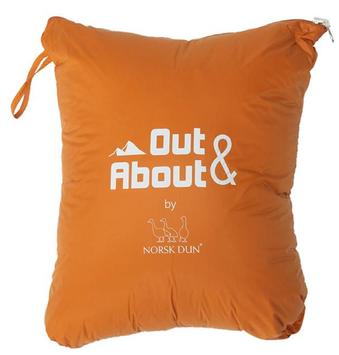 Norsk Dun Out&About Dunpledd Orange (479-114998)