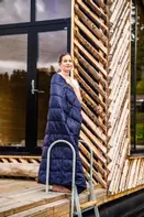 Norsk Dun Out&About Dunpledd Blå