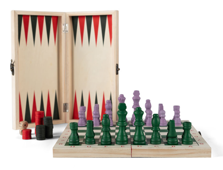 By On Brettspill Backgammon og Sjakk-brett (575-5225903114)