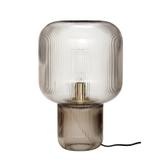 Hübsch Bordlampe Glass Smoked (507-991206)