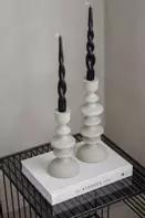 Coming Home Wave Lysestake Sand H26cm 