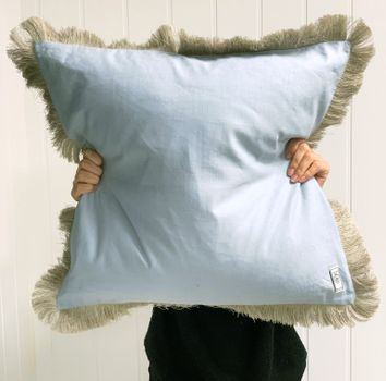 Borås Cotton Elisir Putetrekk DustyBlue 50x50cm