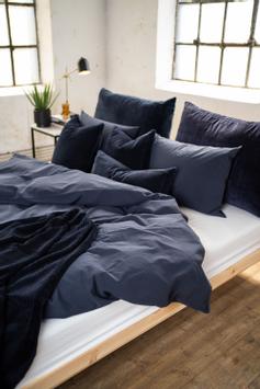 Turiform Ella Sengeteppe 140x220 bomullskordfløyel-marine (479-112025)