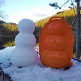 Snøform Snømann 20cm (654-SNOWMAN-RED)