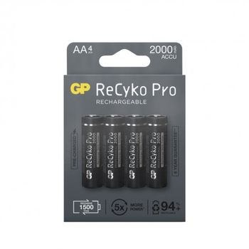 GP ReCyko-Pro AA-batteri Oppladbar 4pk (338-201220)