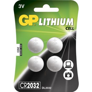 GP Litium Cell-batteri CR2032 4pk (338-103182)
