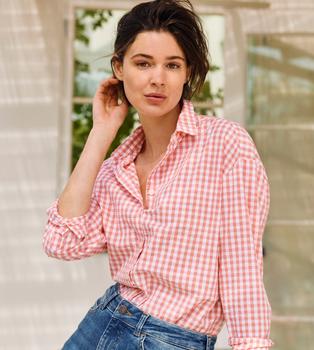 Lexington Edith Skjorte krepp XS Seersucker Rosa (588-22211204-474)