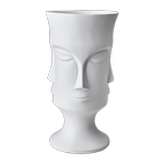Affari Viso Vase Hvit H36cm (483-795-033-10)
