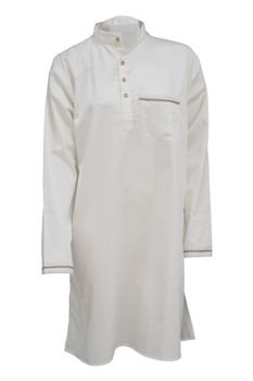 Halvor Bakke St.George Nattskjorte Pure-Cashmere Egyptisk bomull (479-115372-115370)