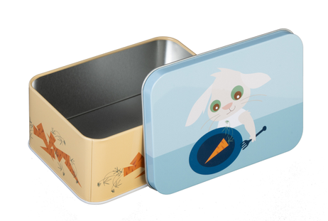 Blafre Matboks Metall Lille Kanin Blå (170-7432)