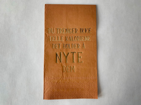 Trend Design Servietter Ikke tell kaloriene (298-L66210)