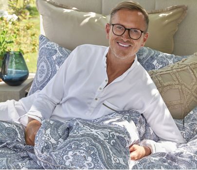 Halvor Bakke St.George Nattskjorte Pure-Cashmere Egyptisk bomull (479-115372-115370)