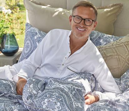 Halvor Bakke St.George Nattskjorte Pure-Cashmere Egyptisk bomull (479-115370)