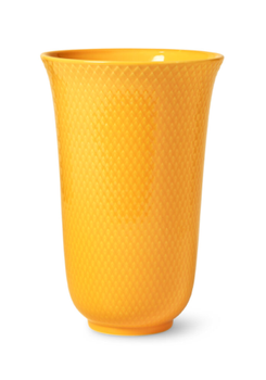 Lyngby Porcelæn Rhombe Color Vase H20cm_Gul (521-201922)
