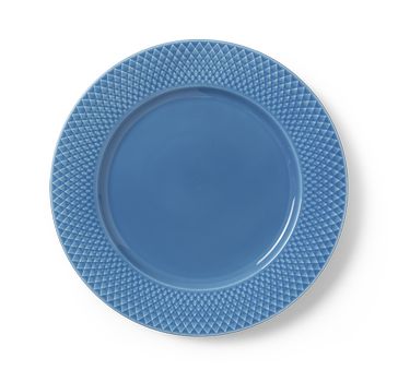Lyngby Rhombe Color Middagstallerken Ø27cm_Blå