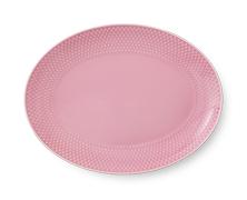 Lyngby Rhombe Color Serveringsfat 28.5x21.5cm_Rosa