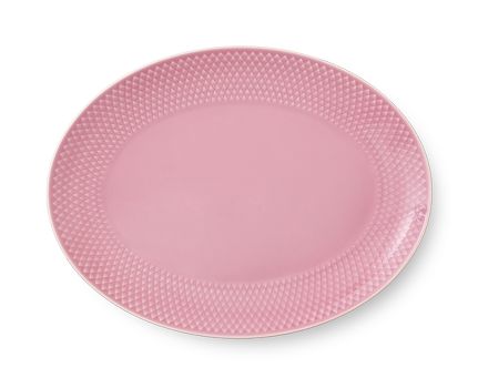 Lyngby Porcelæn Rhombe Color Serveringsfat 28.5x21.5cm_Rosa (521-201957)