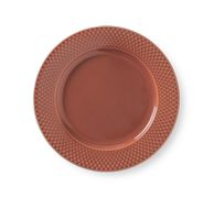 Lyngby Rhombe Color Lunsjtallerken Ø23cm_Terracotta