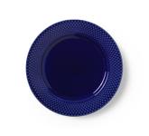 Lyngby Rhombe Color Lunsjtallerken 23cm_MørkBlå (521-201936)