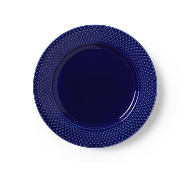 Lyngby Rhombe Color Lunsjtallerken 23cm_MørkBlå (521-201936)