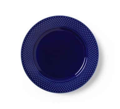 Lyngby Porcelæn Rhombe Color Lunsjtallerken 23cm_MørkBlå (521-201936)