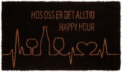 BC Dørmatte "Happy Hour" 40x70cm