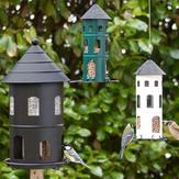 Wildlife Garden Fuglehus og Fuglemater Sort H41cm (641-WG326)