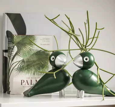 Kay Bojesen Sangfugl Bøk Georg Grønn/ Sølv (521-39415)