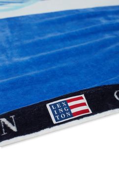 Lexington Strandhåndkle Velour Blå 100x180cm (588-12220090-blue)