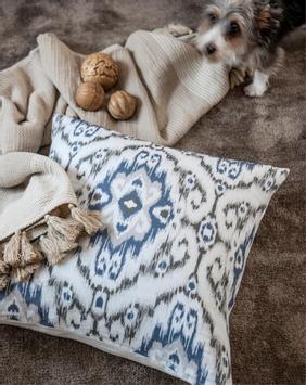 Rebell Putetrekk Trento lin-bomull 60x60cm Classic-Blue 