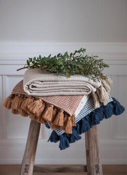 Rebell Pledd bomull 130x180cm blå (479-116085)