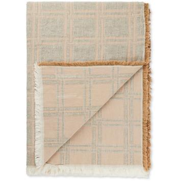 Elvang  Dahlia Pledd Bomull-Lin Green 130x180cm (666-50005-green)