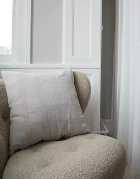 Elvang  Dahlia Putetrekk Bomull-Lin Grey 50x50 (666-95005-grey)