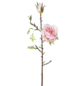 Mr Plant Kunstig Stilkblomst Rose Rosa 45cm