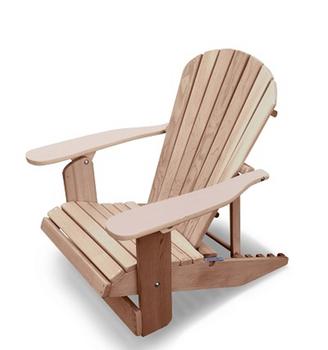 Westport Chair Company Royal Adirondack Recliner Rødt sedertre