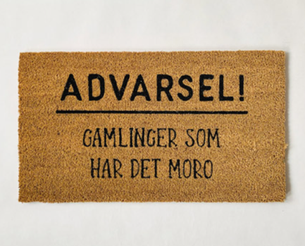 Trend Design Dørmatte "Advarsel Gamlinger" (298-585213)