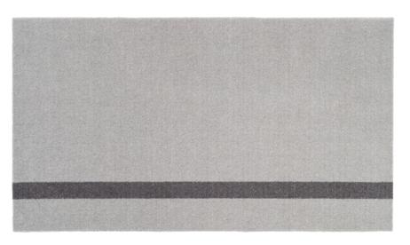 Tica Copenhagen Gulvmatte Stripe LysGrå-Grå 67x120